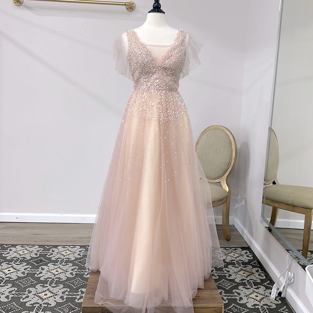 TULLE BALLGOWN BEADED